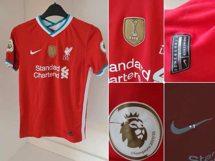 Liverpool FC Nike 2021 Champions Home Shirt Kids 12 to 13yrs