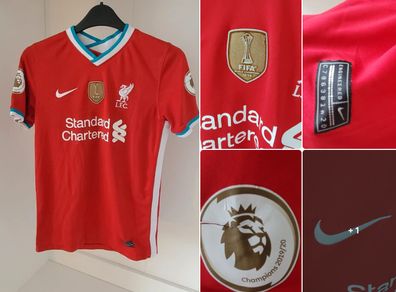 Liverpool FC Nike 2021 Champions Home Shirt Kids 12 to 13yrs