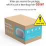 Bean Bag Chair Cover Without Filler,Big Round Soft Fluffy PV Velvet Washable Bean Bag Lazy Sofa Bed Cover for Adults,Living Room Bedroom Furniture Outside,5ft Image 8