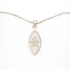 925 Vintage Sterling Silver Celtic Knot Necklace