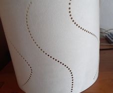 Large textured cream pendant shade .Very good condition 5 euro