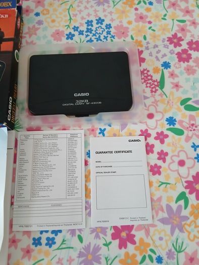 Vintage casio digital diary