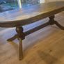 solid wood oval dining table Image 3