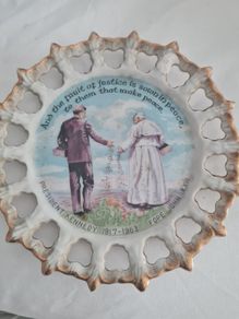ceramic commemorative wall plate
