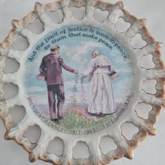 ceramic commemorative wall plate