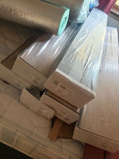 Warm oak laminate flooring