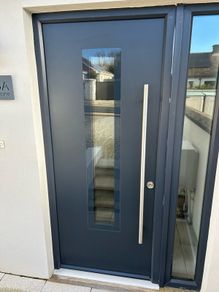 front door frame &  glass panel
