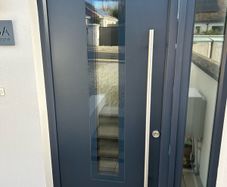 front door frame &  glass panel