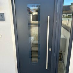 front door frame &  glass panel