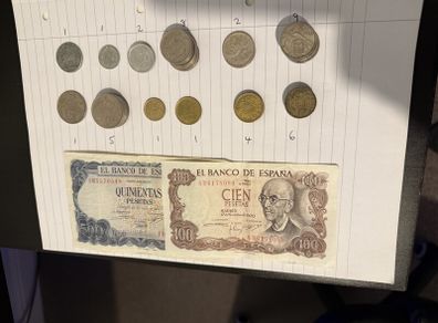 Spain - Coins and Notes