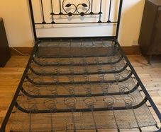 Unique Designed One Only Black Metal Double Bed