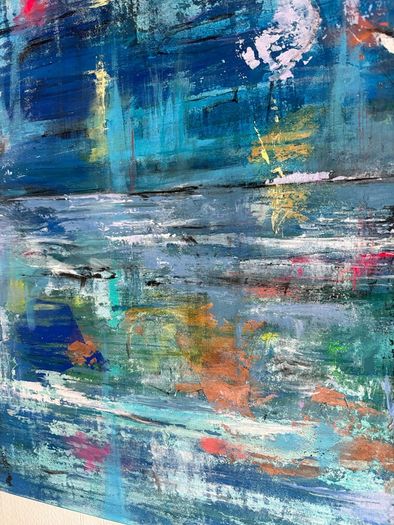 Original Abstract Painting Seascape