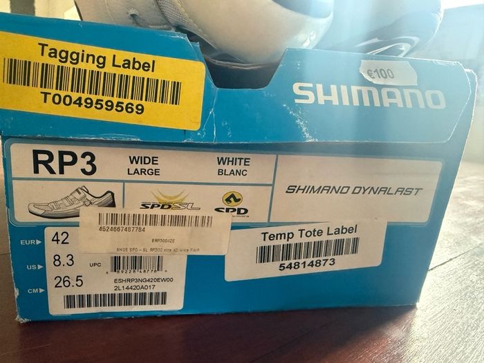 Shimano RP3 SpdSl shoes size 42