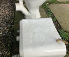 toilet and cistern