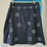 Vintage 1990s Y2K fairycore black cotton linen mini skirt 16 Image 2