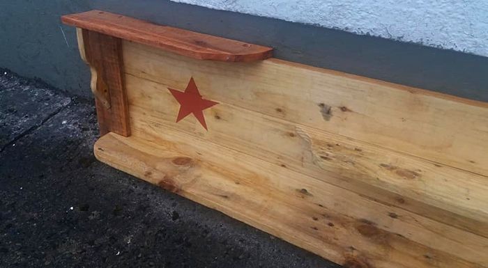 Rustic Americana Floating staggered shelf