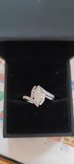 Adara 9ct White Gold 0.50ct Marquise Diamond Ring