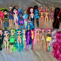 Large Fashion Doll Bundle Rainbow High Barbie LOL OMG Bratz