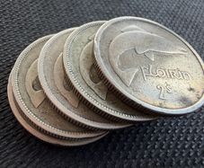 5 Silver Irish Florins