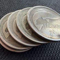 5 Silver Irish Florins