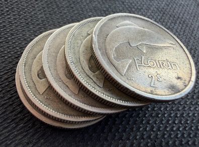 5 Silver Irish Florins