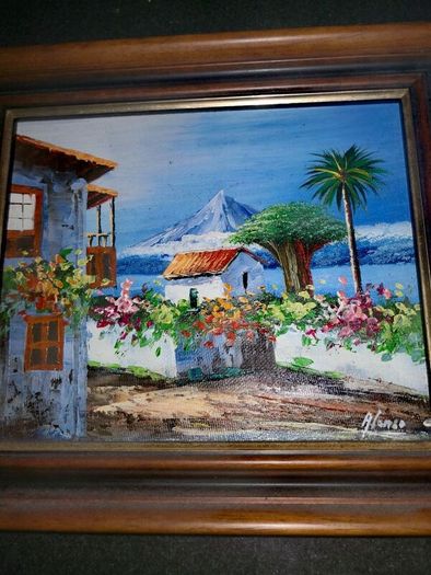 Summer vibes oil painting