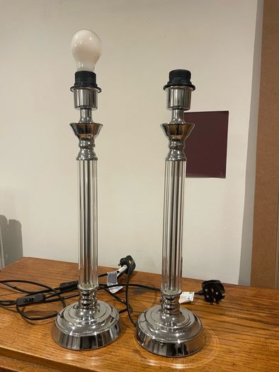 Two Tall Table Lamps