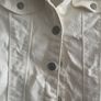 Cream denim jacket Image 2