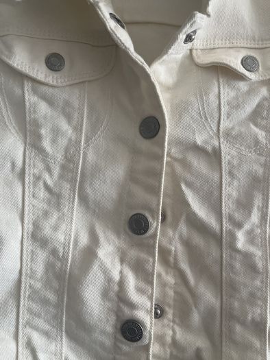 Cream denim jacket