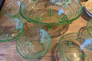 Art deco fruit Bowl And Six Dishes
