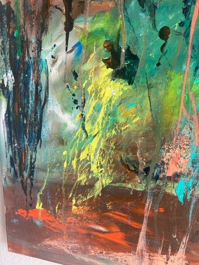 Large Original Abstract Painting Irish abstract art Warm Aesthetic