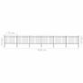 Garden Fence with Hoop Top Steel 10.2x1.2 m Black Image 5