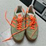 Adidas Gazelle Bold platform trainers - green and orange Image 7