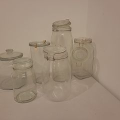 glass bottles