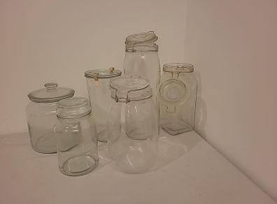 glass bottles
