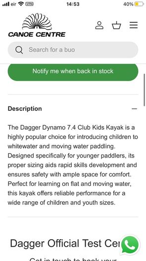 Kayak for Juniors