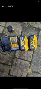 Dewalt charger and batteries