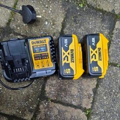 Dewalt charger and batteries