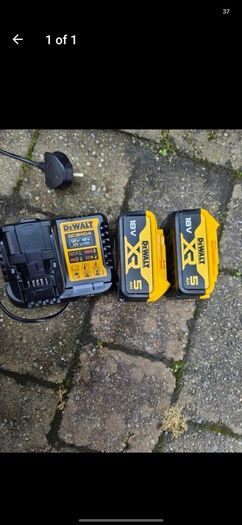 Dewalt charger and batteries