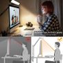 LED Desk Lamp Clamp - Swing Arm Desk Lamps for Study - Eye-Caring LED Desk Light - 3 Light Modes x 10 Brightness Levels - 12W - Rose Gold Black (FREE POSTAGE) Image 4