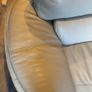 Cream leather sofa Image 7