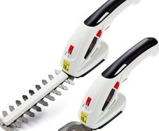 2in1 Grass Shear & Hedge Trimmer with 7.2V Rechargeable 1500mAh Lithium-Ion Battery, Edging and Shrub Shear, 2 Interchangeable Blades, Lightweight, Garden Cutting Edge Trimmer, Pruner - Handheld (FREE POSTAGE)