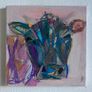 Original Cow painting Contemporary painting of cow face a abstract geometric cow Irish Art Gift Image 3