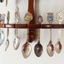 Souvenir spoons on 3-tier wall-mounted souvenir spoon display rack   36spoons Image 10