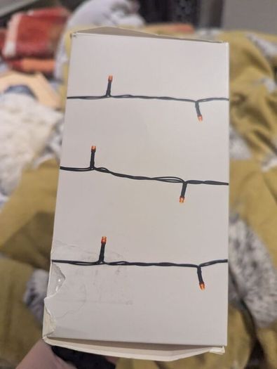 String Lights Orange Halloween