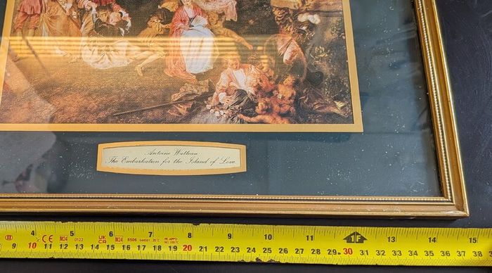 Antoine Watteau Framed Prints Love in the Country Cythera Pair Vintage