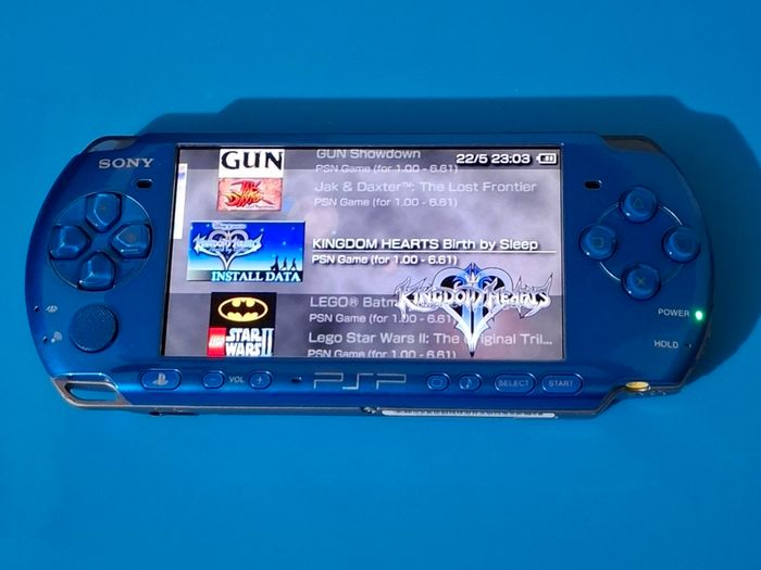 PSP Rare Vibrant Blue 3000 Series (Modded)