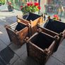 4 wooden planters Image 8