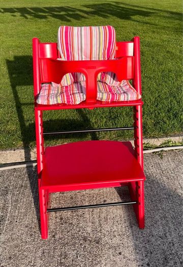 New condition Stokke High Chair and Padded Cushion