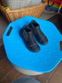 Rieker Flat Slip-On Ankle Boots (Style 51592-00). Very petite size 4. Only worn twice.